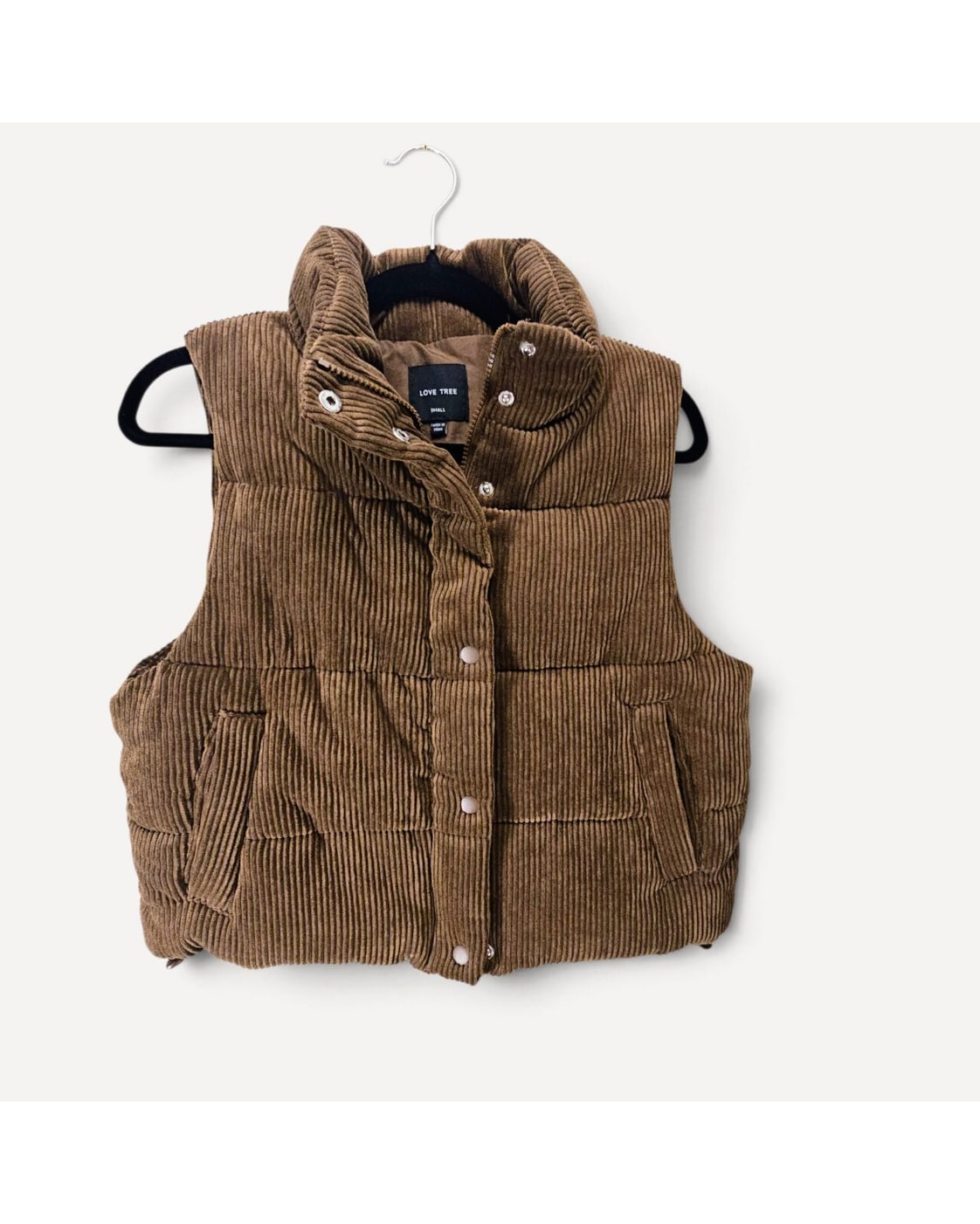 Love Tree Corduroy Puffer Vest - Style# 5100VH