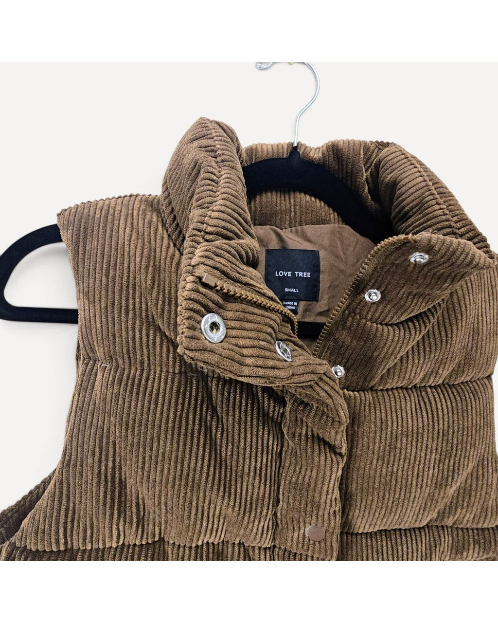 Love Tree Corduroy Puffer Vest - Style# 5100VH