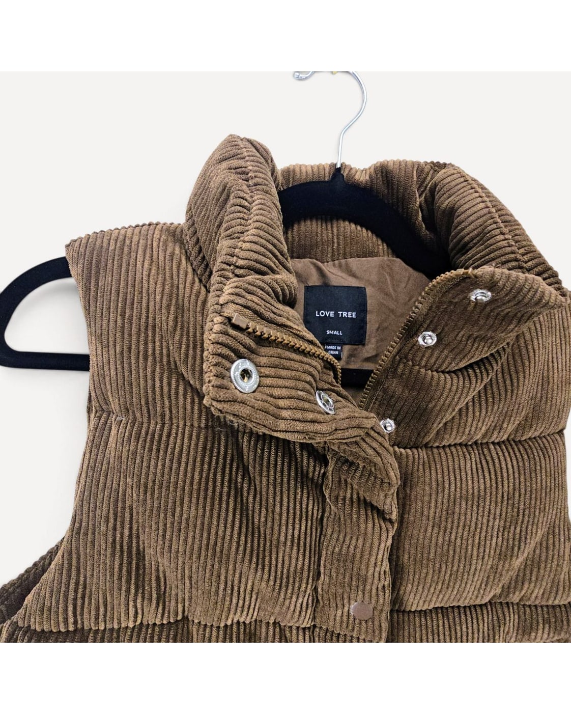 Love Tree Corduroy Puffer Vest - Style# 5100VH