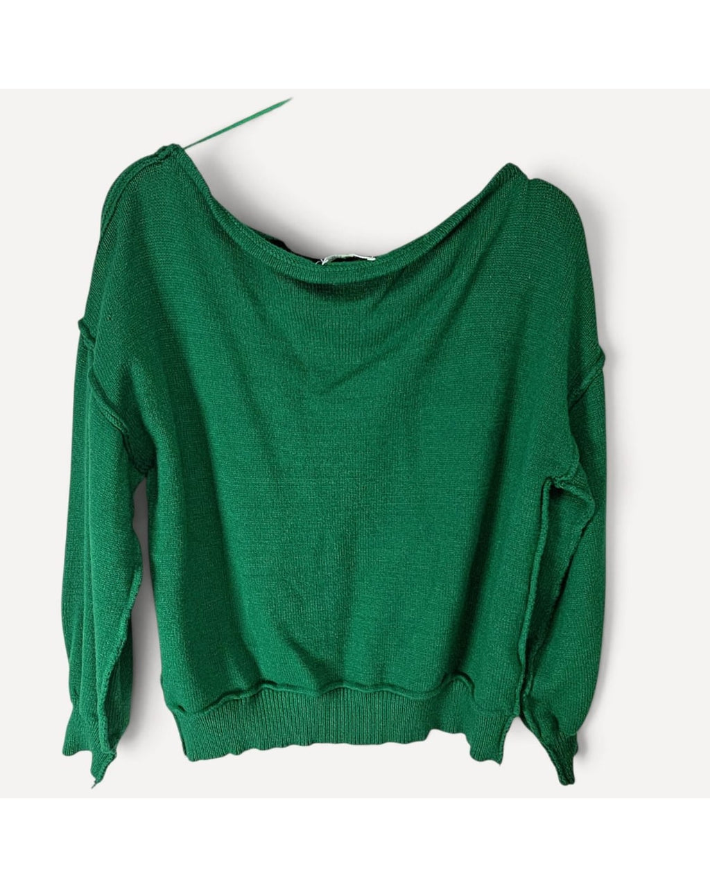 Miracle Cropped Boat-Neck Knit Top - Style# 6613#