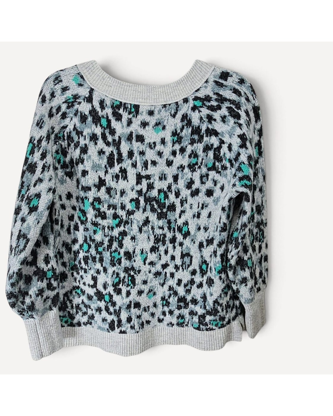 LOFT Leopard Print V-Neck Sweater