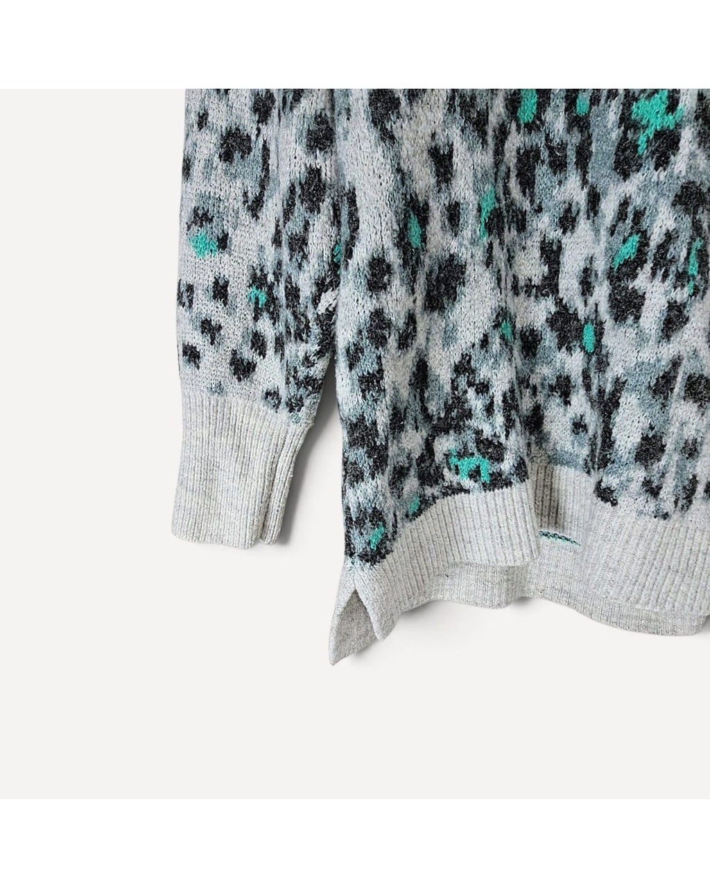 LOFT Leopard Print V-Neck Sweater