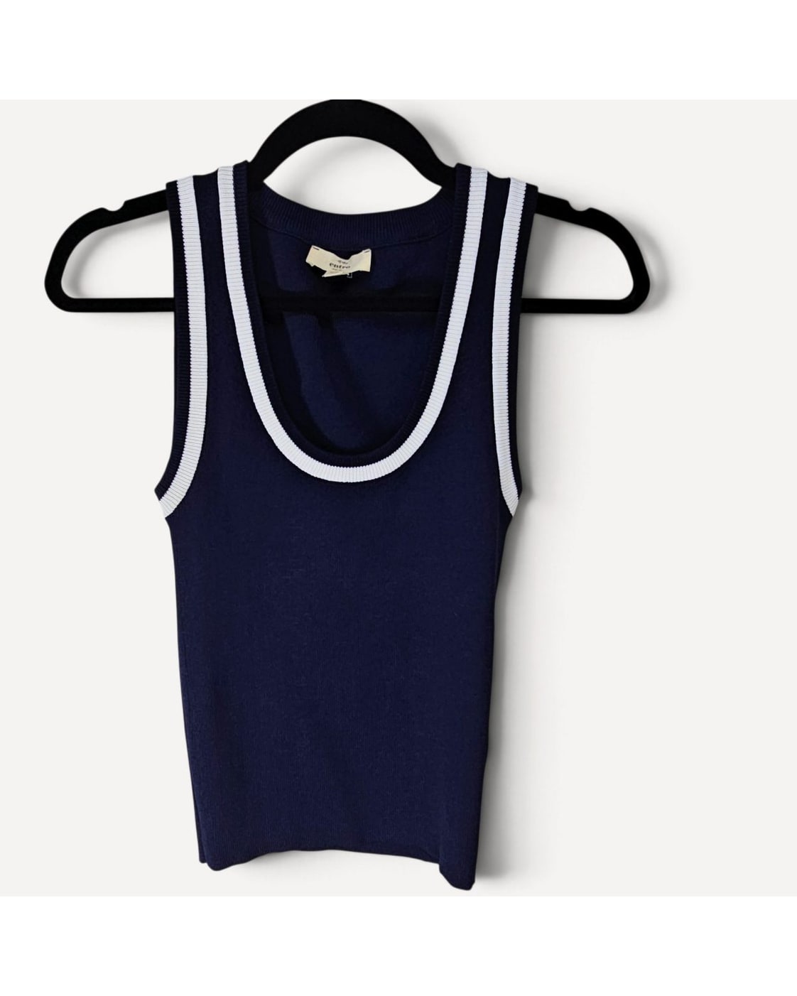 Entro Striped Trim Tank Top - Style# T25976