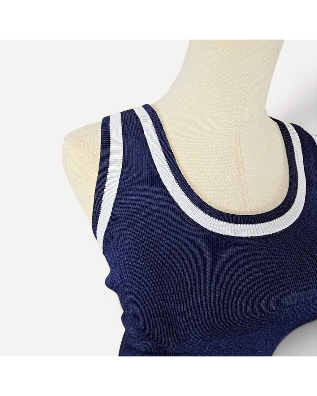 Entro Striped Trim Tank Top - Style# T25976