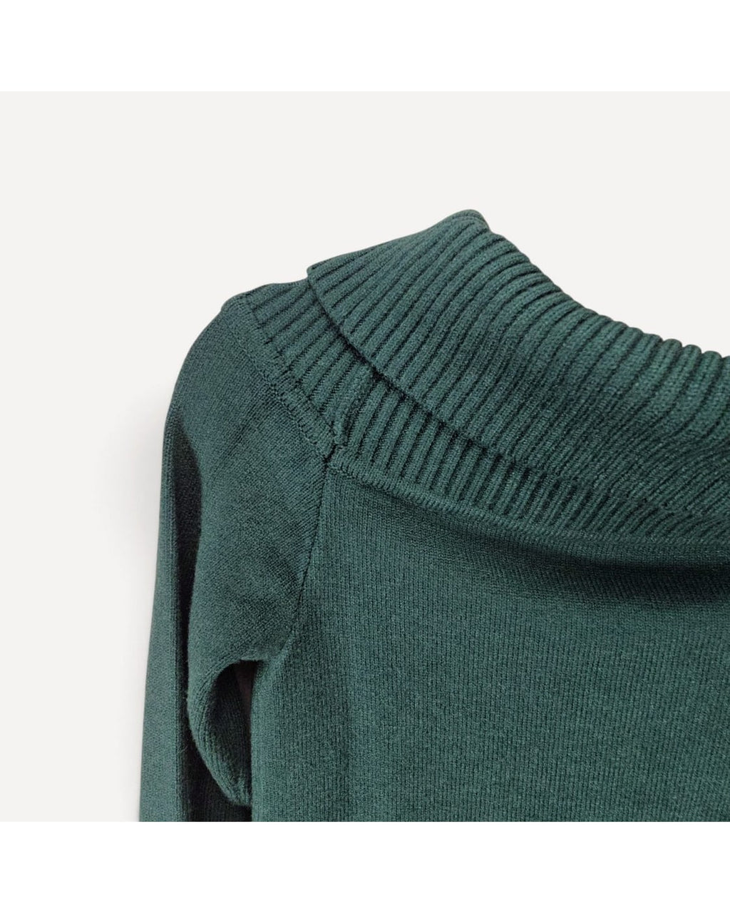 Ribbed Cowl Neck Cropped Sweater