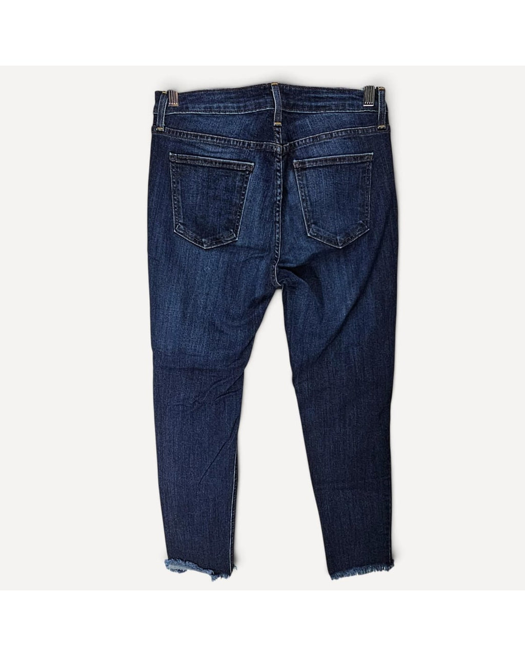 Just Black Distressed Skinny Cropped Jeans