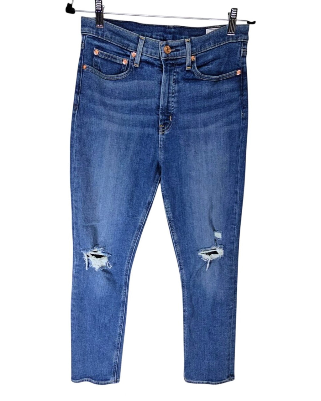 Gap Vintage Slim High Rise Distressed Jeans