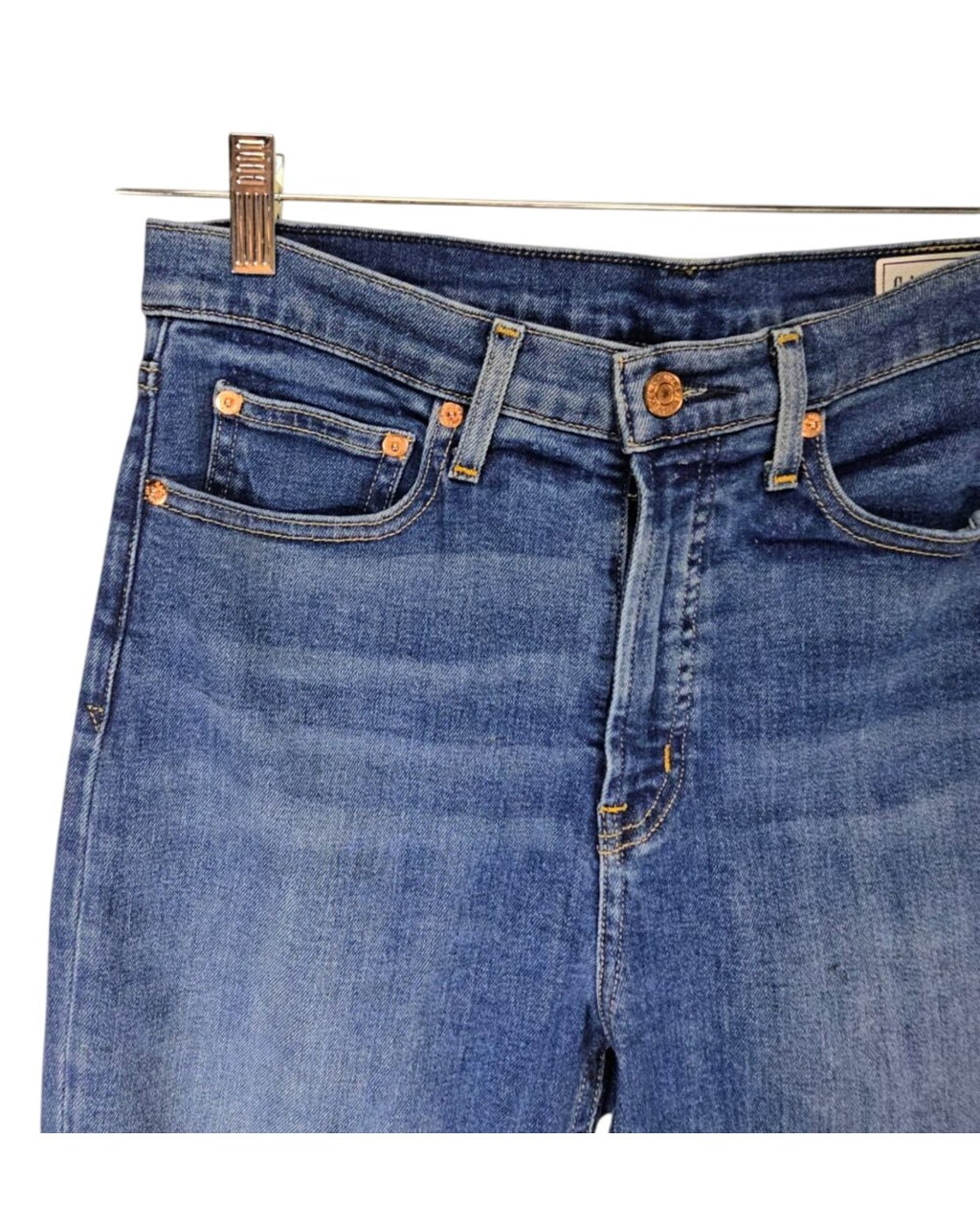 Gap Vintage Slim High Rise Distressed Jeans