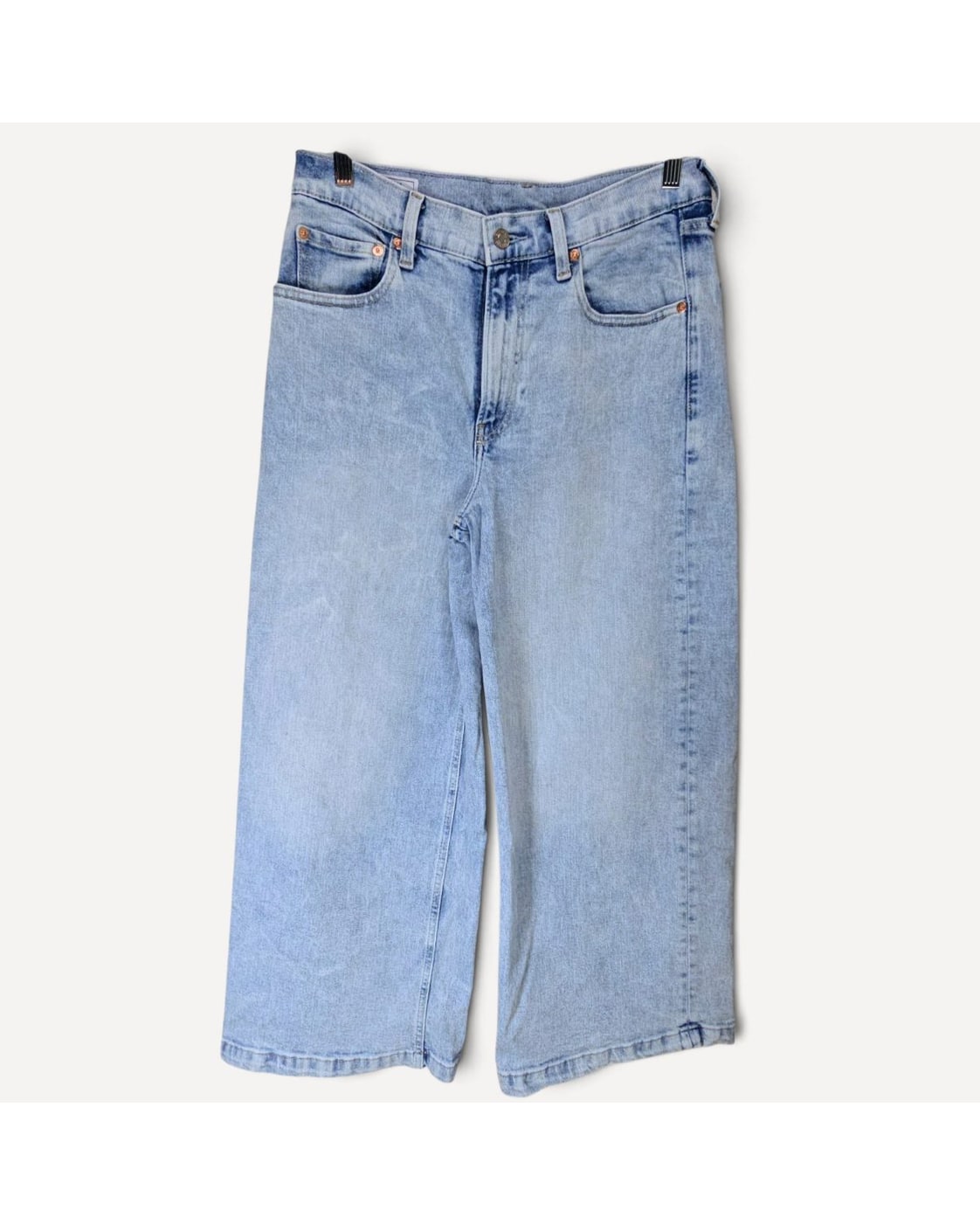 Blue Gap High Rise Stride Ankle Wide Leg Jeans, size 29 / 8R – photo 2
