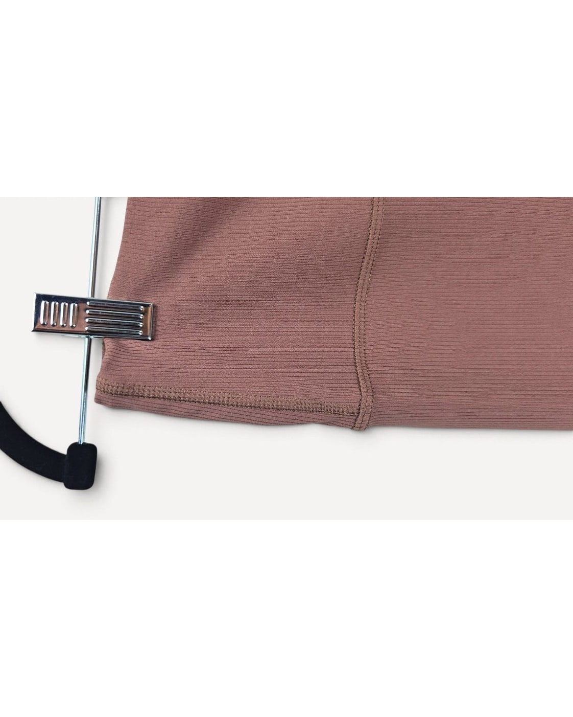 Ribbed High-Waist Leggings with Pocket