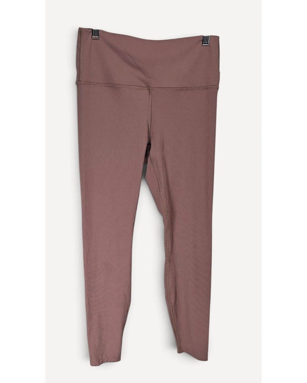 Ribbed High-Waist Leggings with Pocket