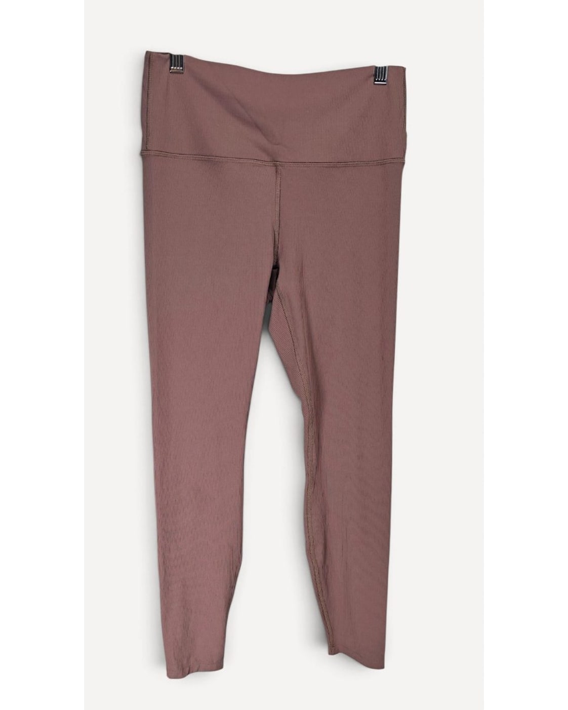 Ribbed High-Waist Leggings with Pocket