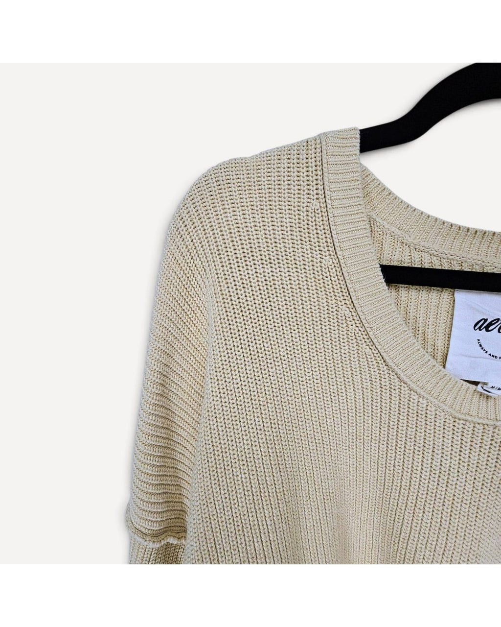 Aerie Cropped Knit Sweater