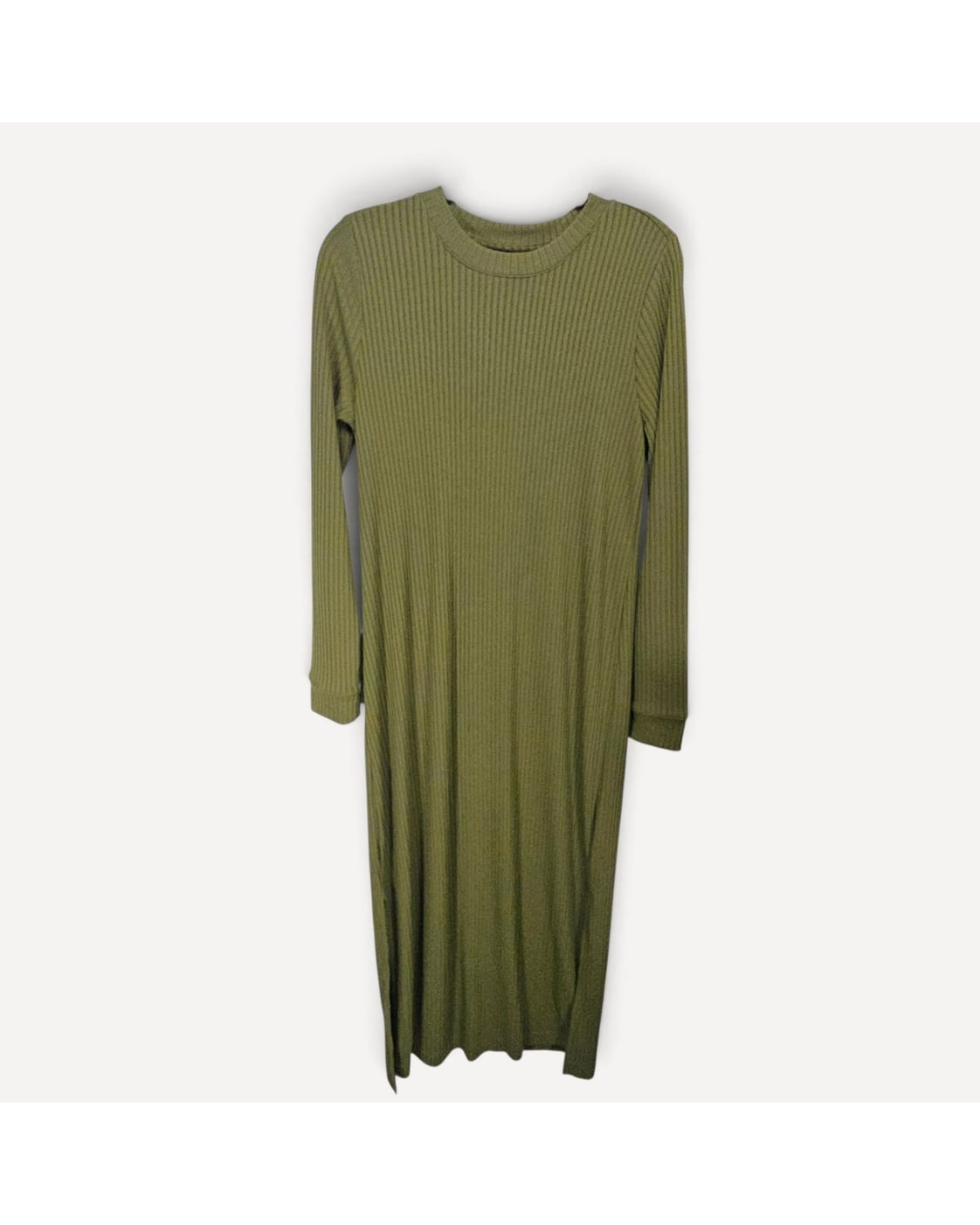 Old Navy Ribbed Knit Long Sleeve Maxi Dress