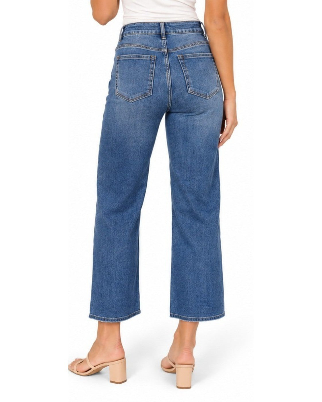 Blue Baltic Born Cropped Straight Jeans, size 29 – photo 2