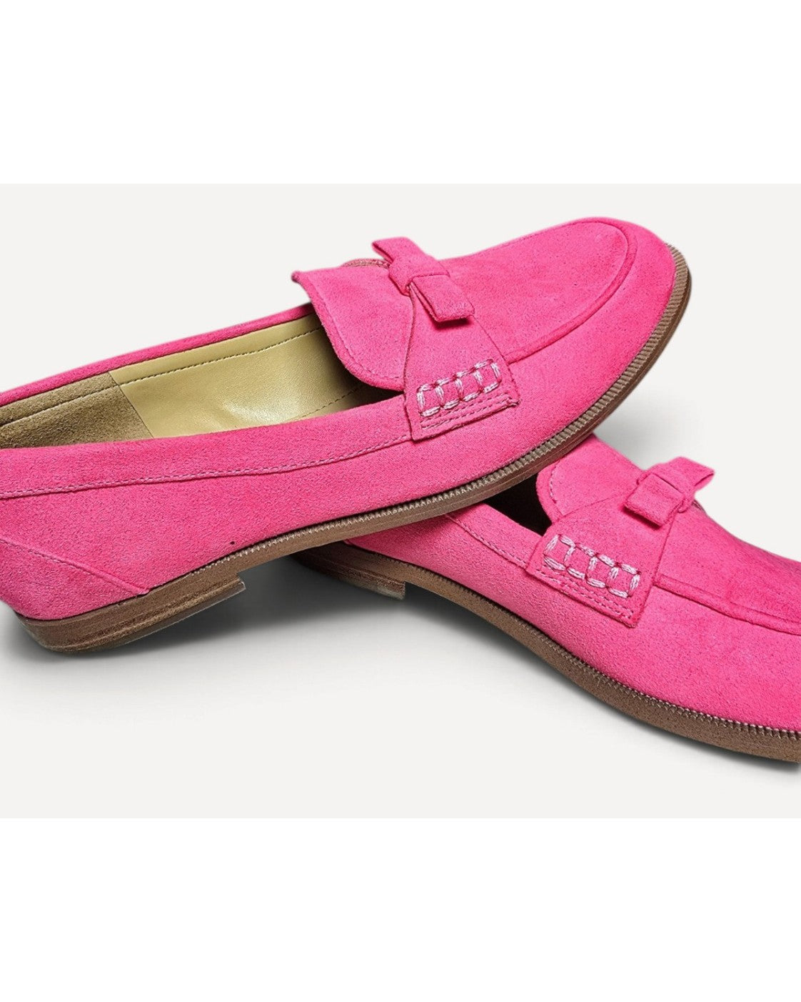 J.Crew Suede Bow Penny Loafer