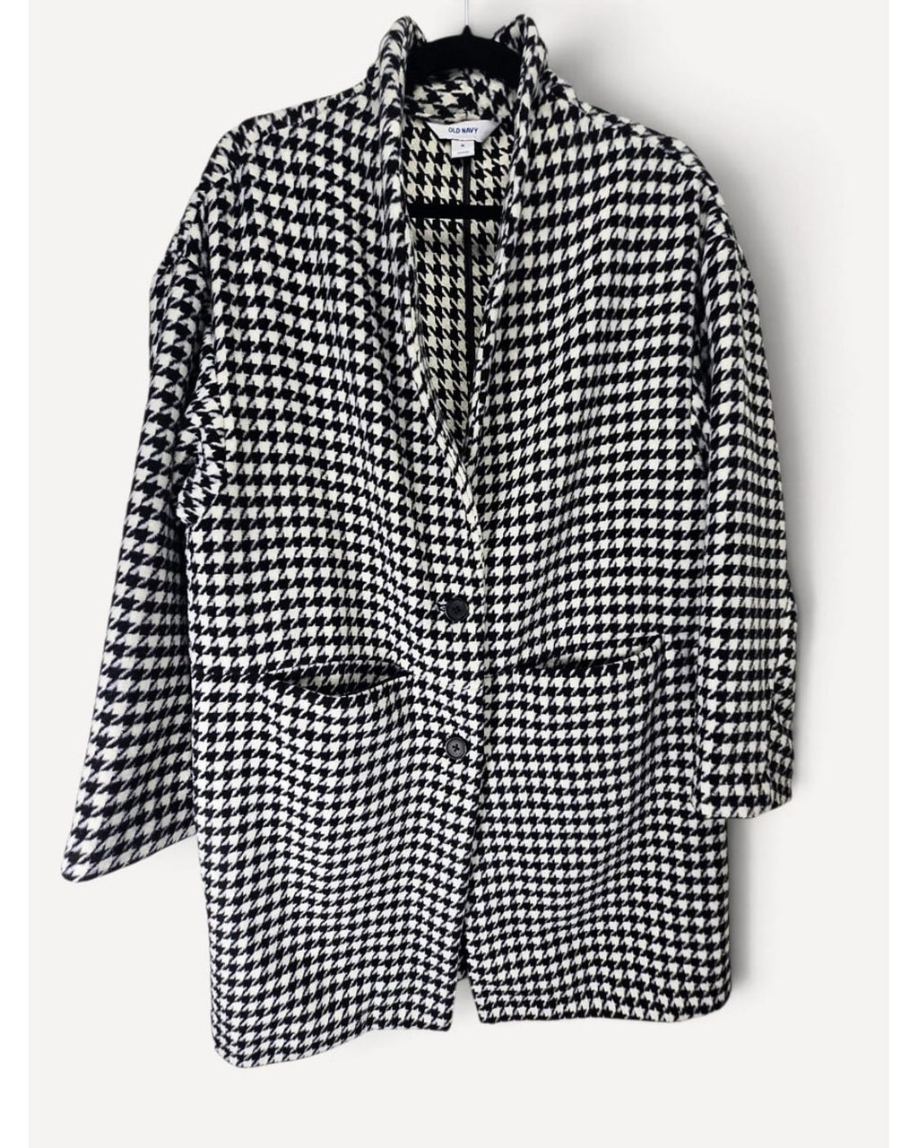 Old Navy Houndstooth Print Coat