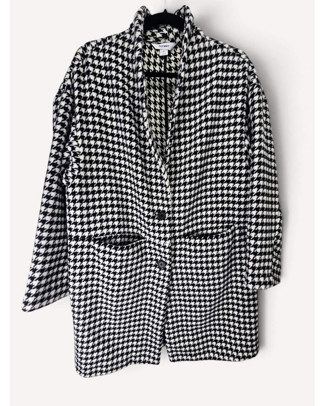 Old Navy Houndstooth Print Coat