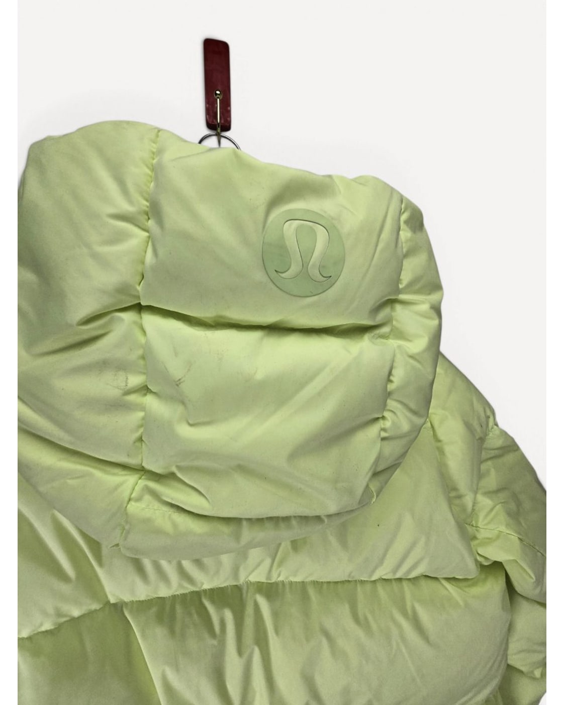 Green lululemon Hooded Cropped Puffer Jacket, size 8