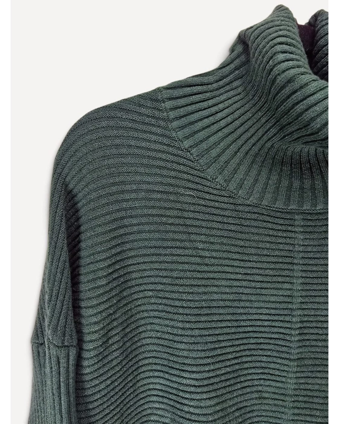 Ribbed Knit Turtleneck Sweater