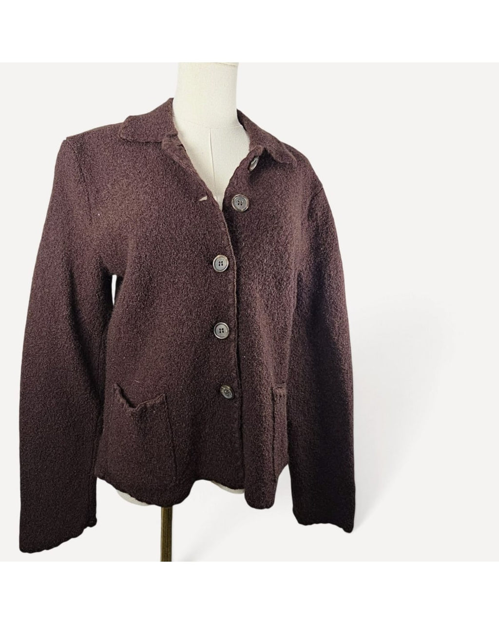 Talbots Boucle Wool Knit Blazer