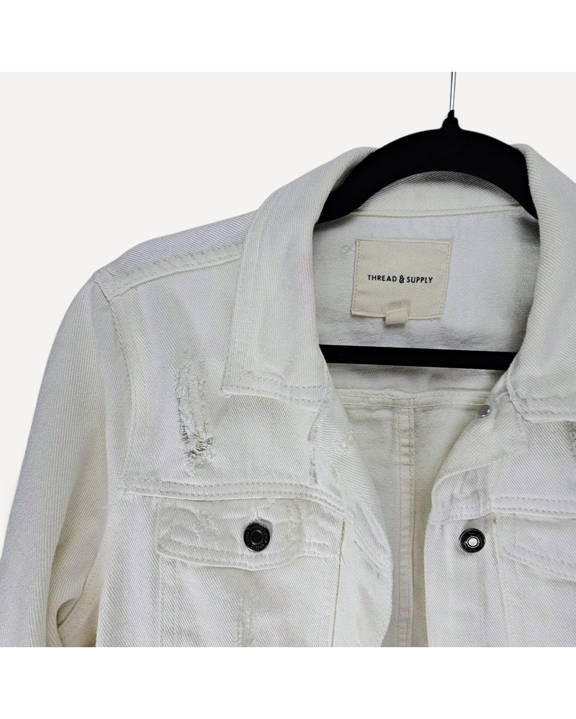 Thread & Supply Distressed Denim Jacket