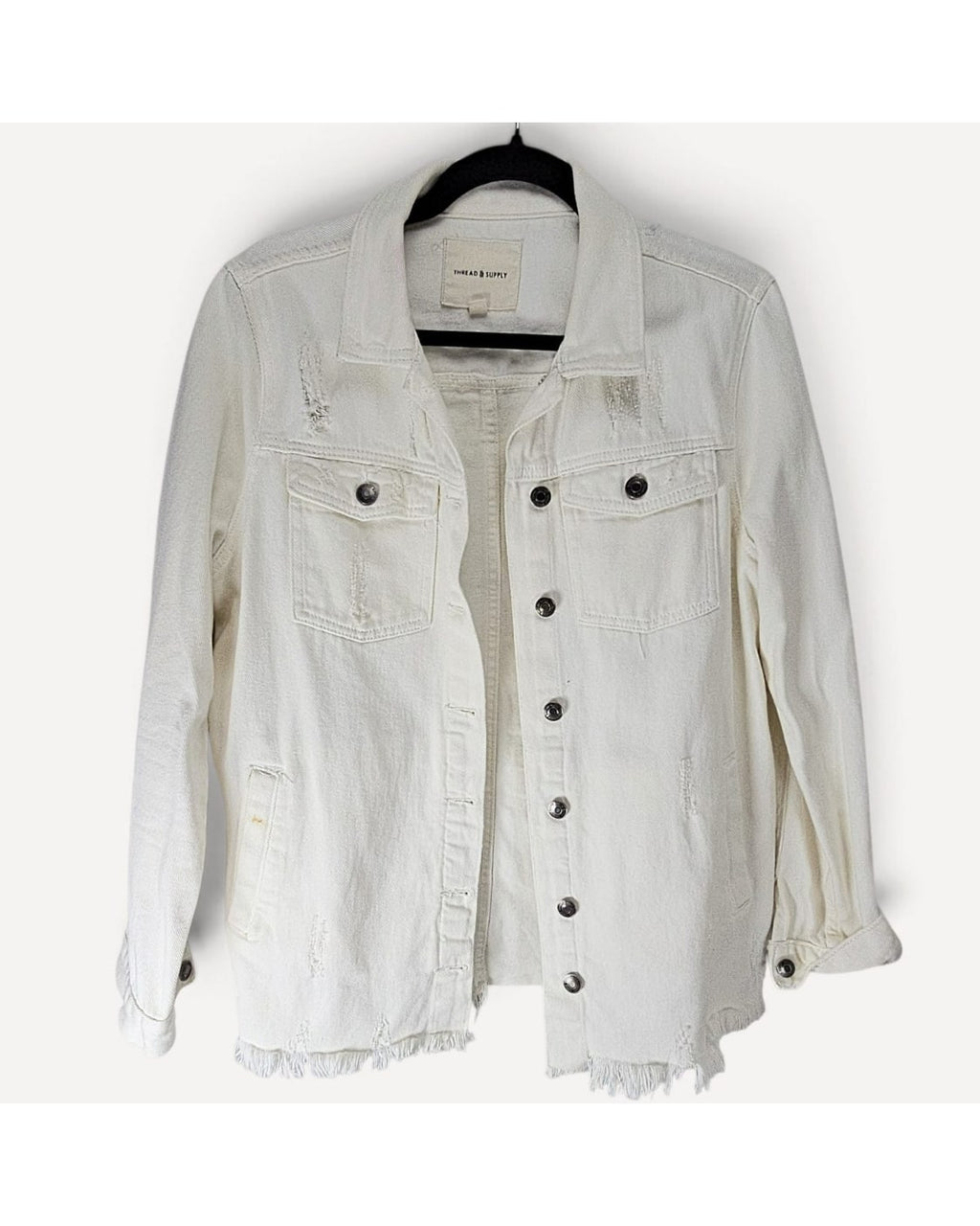 Thread & Supply Distressed Denim Jacket