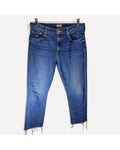 MOTHER The Mid Rise Rider Ankle Fray Jeans
