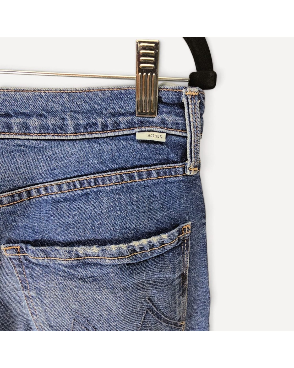 MOTHER The Mid Rise Rider Ankle Fray Jeans