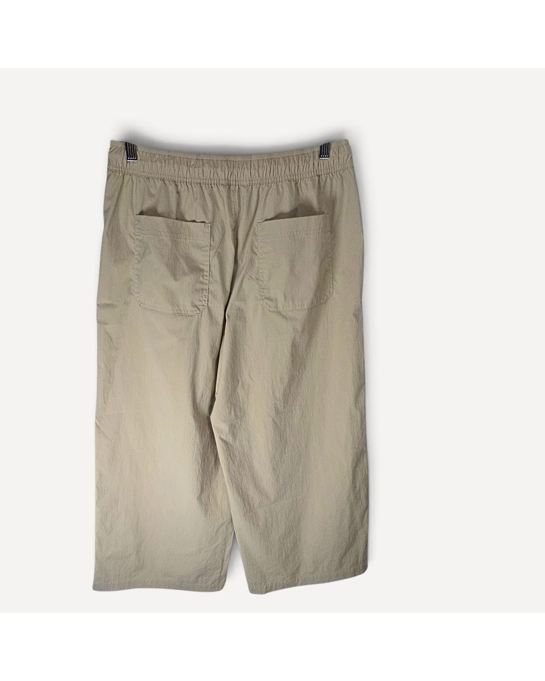 Beige Athleta Drawstring Cropped Pants, size M – photo 3