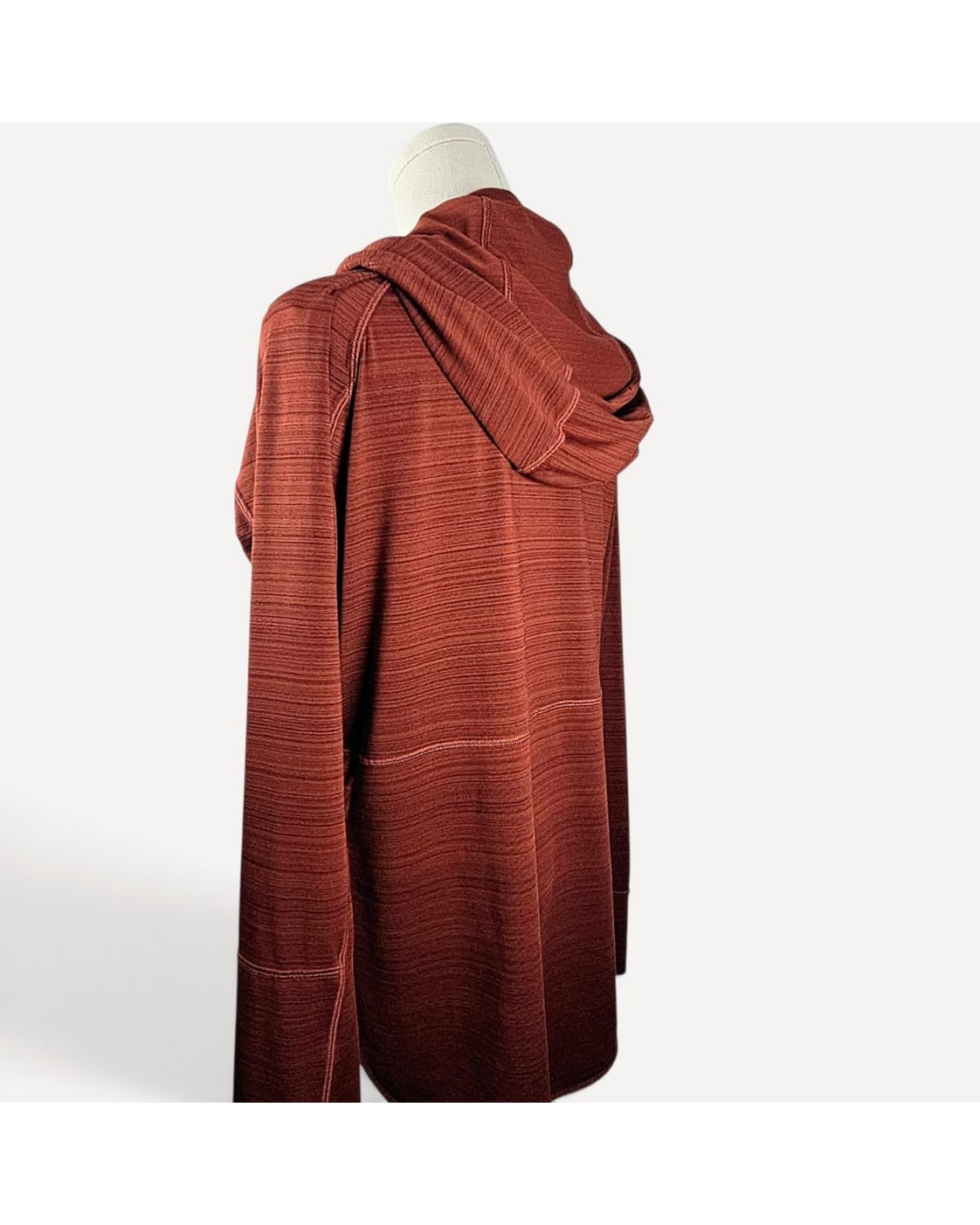 Orange Athleta Full-Zip Hooded Jacket, size M – photo 2