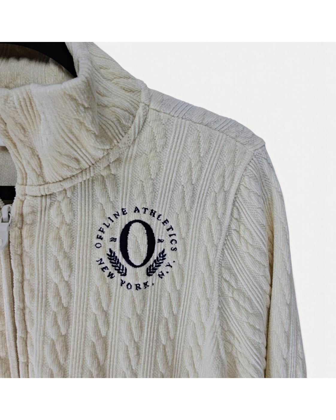 Offline by Aerie Athletics Cable Knit Zip-Up Jacket