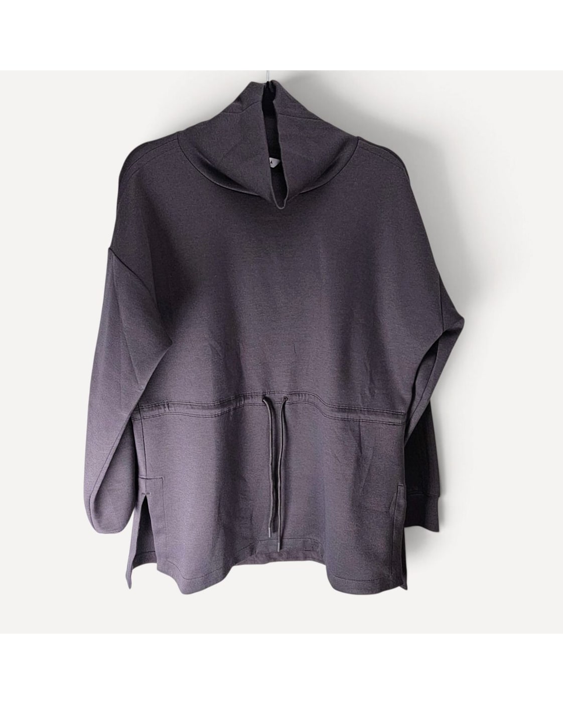 Athleta Funnel Neck Cinched Waist Tunic Top