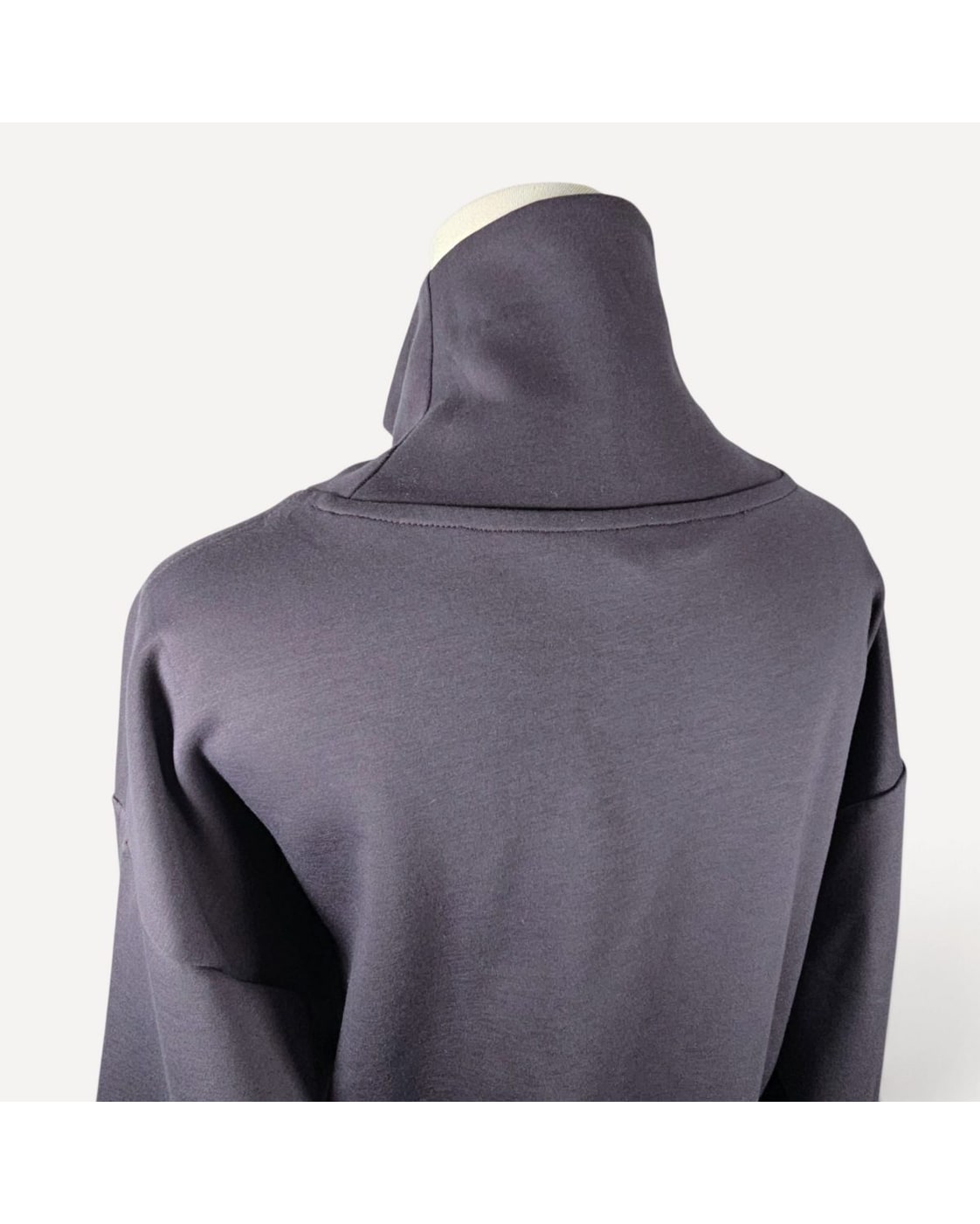 Purple Athleta Funnel Neck Cinched Waist Tunic Top, size M – photo 4