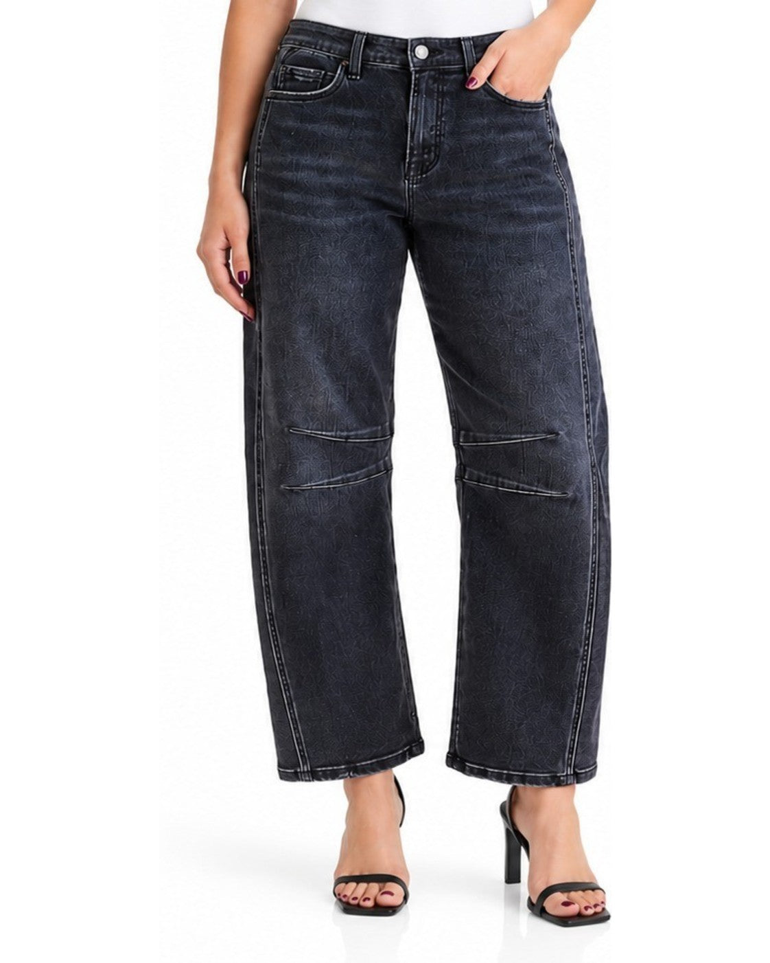 High Rise Barrel Stretch Jean
