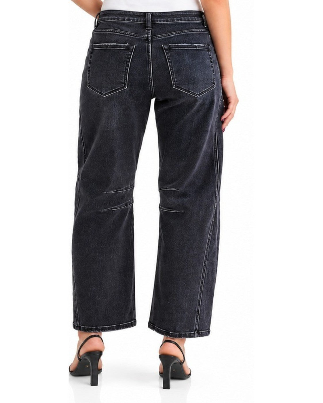 Grey Flying Monkey High Rise Barrel Stretch Jean, size 13 – photo 2