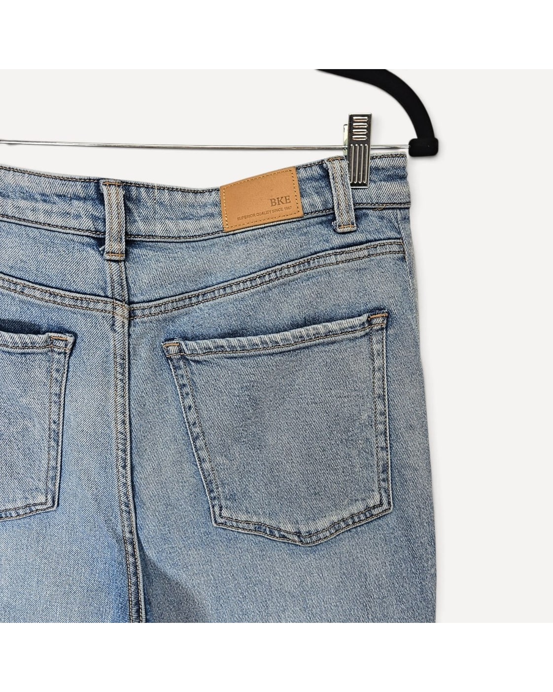 BKE Billie Horseshoe Distressed Slim Jeans