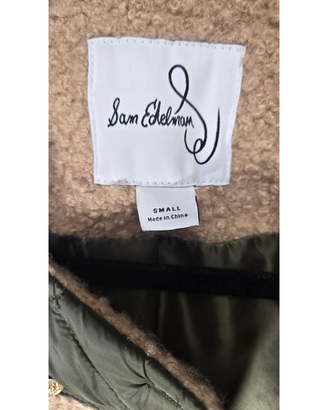 Sam Edelman Quilted Yoke Sherpa Jacket - Style# JSEW0427 VERSION D - NWT