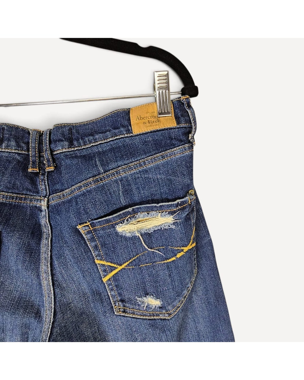 Abercrombie & Fitch Distressed Straight Leg Jeans