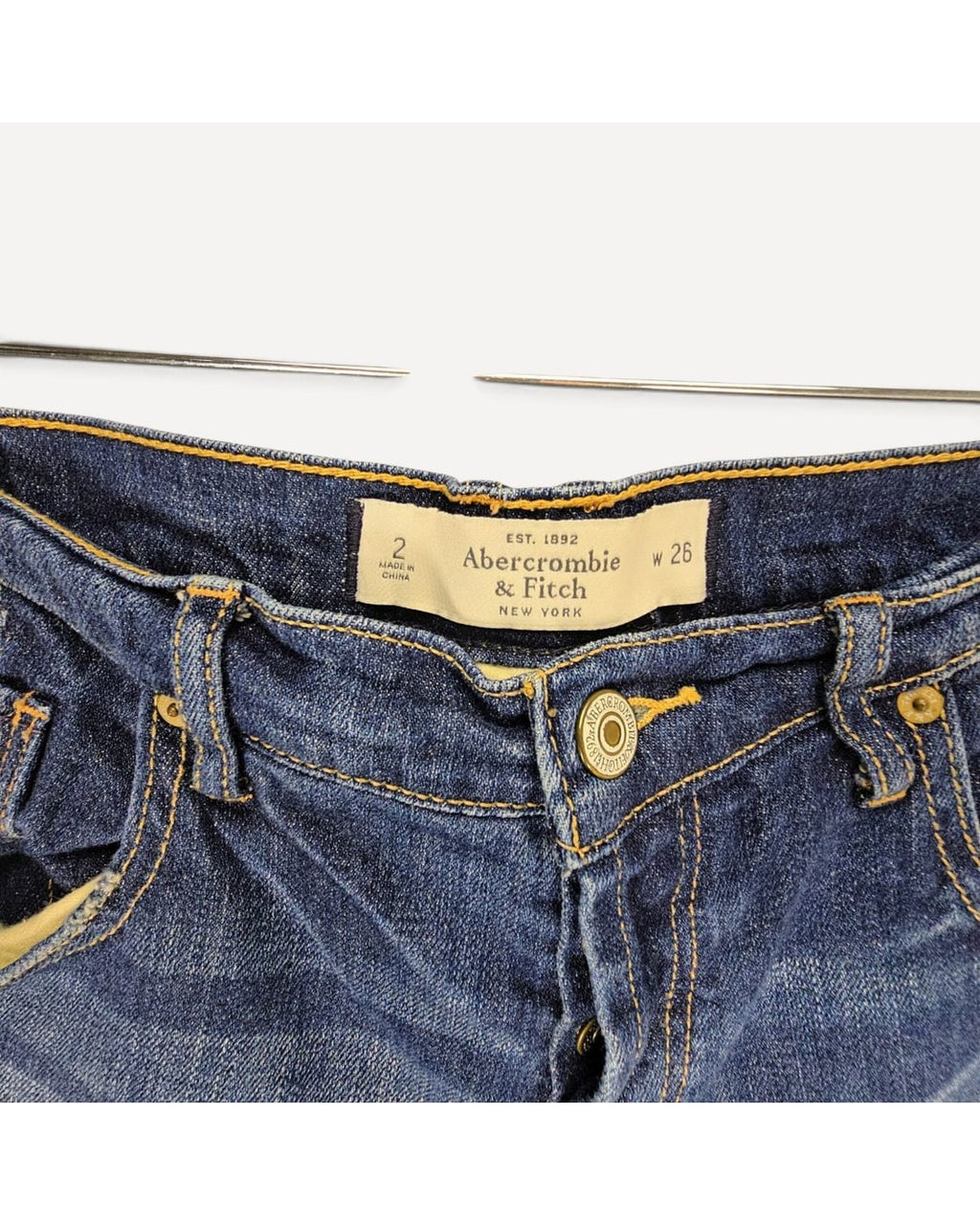 Abercrombie & Fitch Distressed Straight Leg Jeans