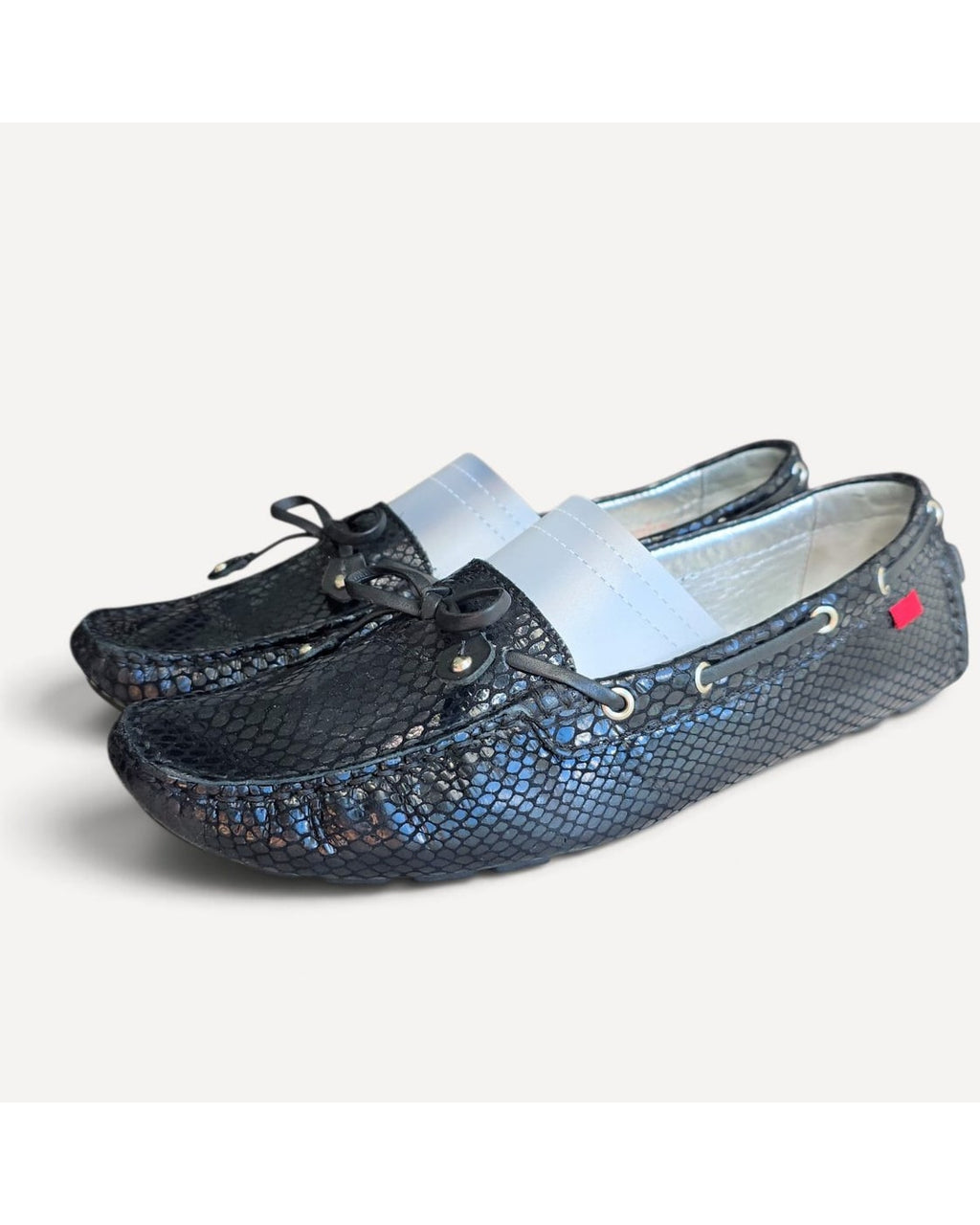 Marc Joseph New York Snake-Print Driving Loafers