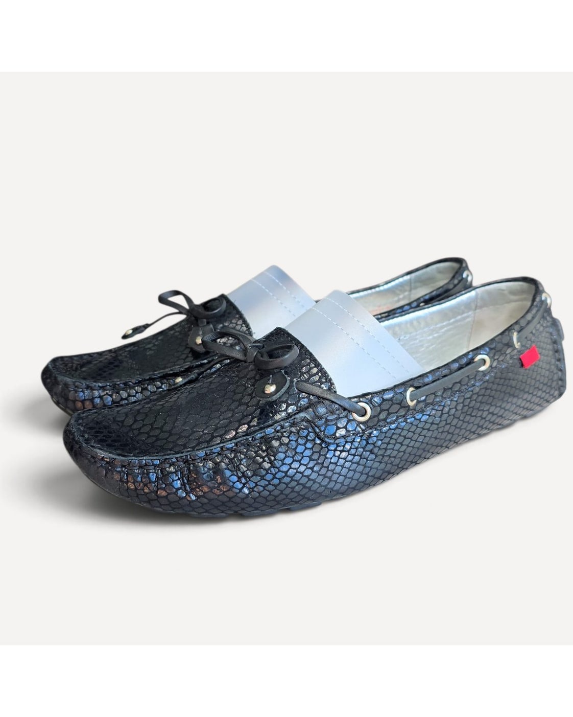 Marc Joseph New York Snake-Print Driving Loafers