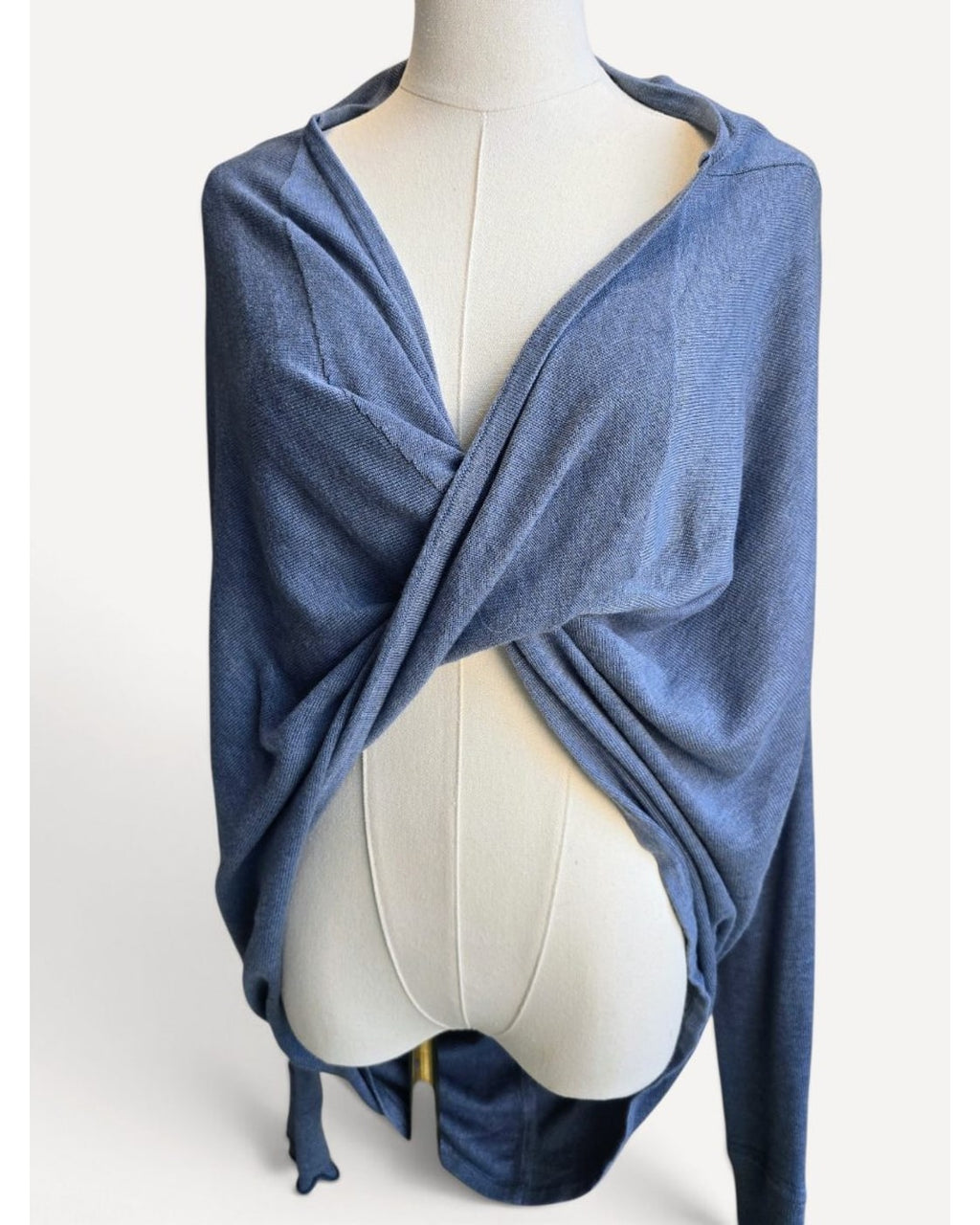 Blue lululemon Vinyasa Wrap Cardigan, size M