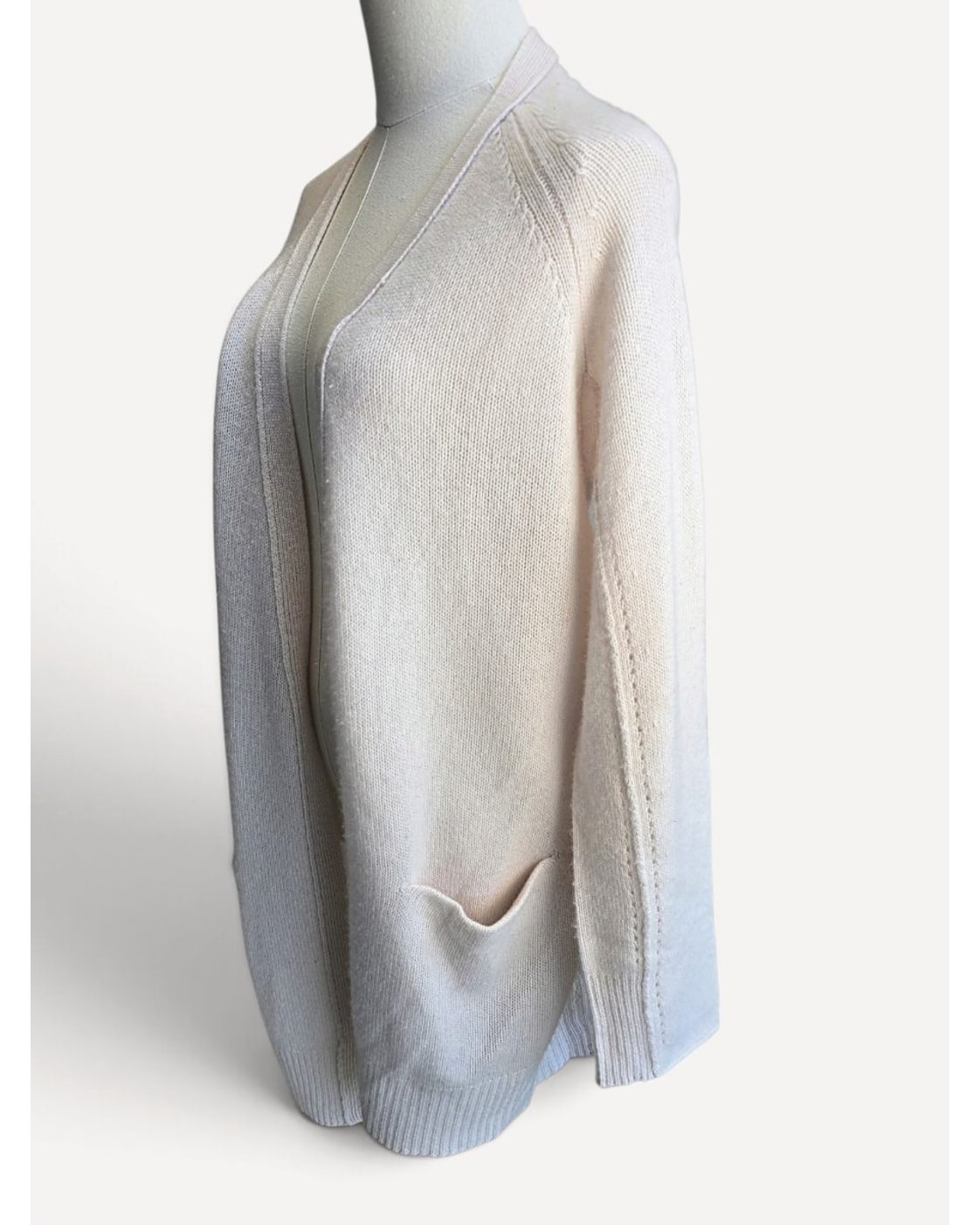 Beige Zadig & Voltaire Ivory Duster Cardigan, size S – photo 3