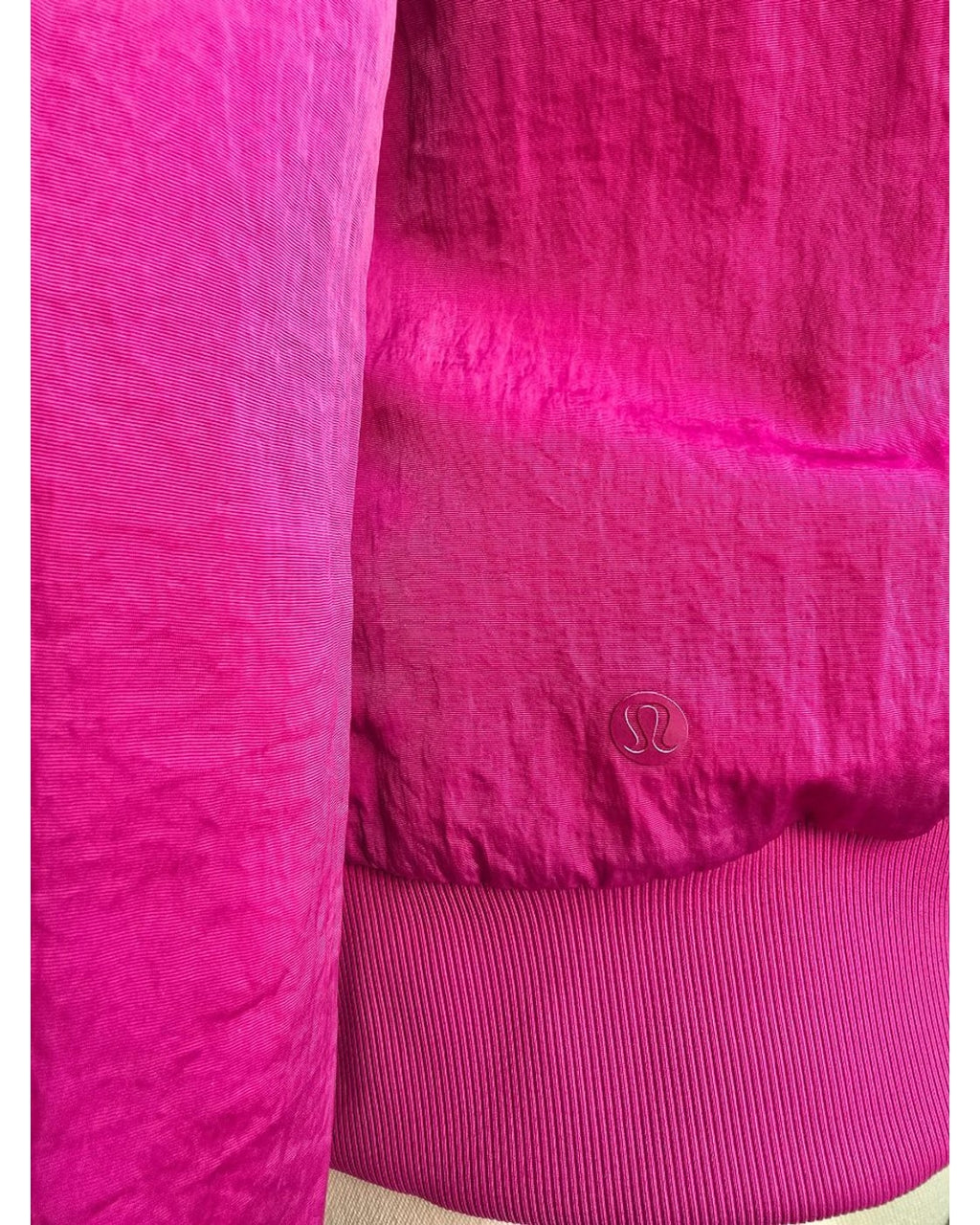 Pink lululemon Reversible Puffer Bomber Jacket - Style# LW4BUPS, size 4 – photo 3