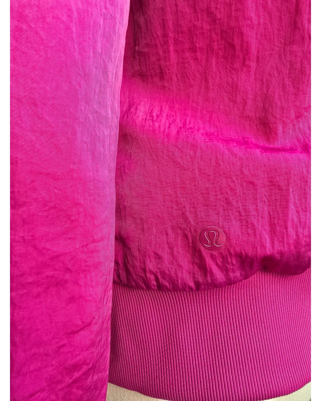 Pink lululemon Reversible Puffer Bomber Jacket - Style# LW4BUPS, size 4 – photo 3