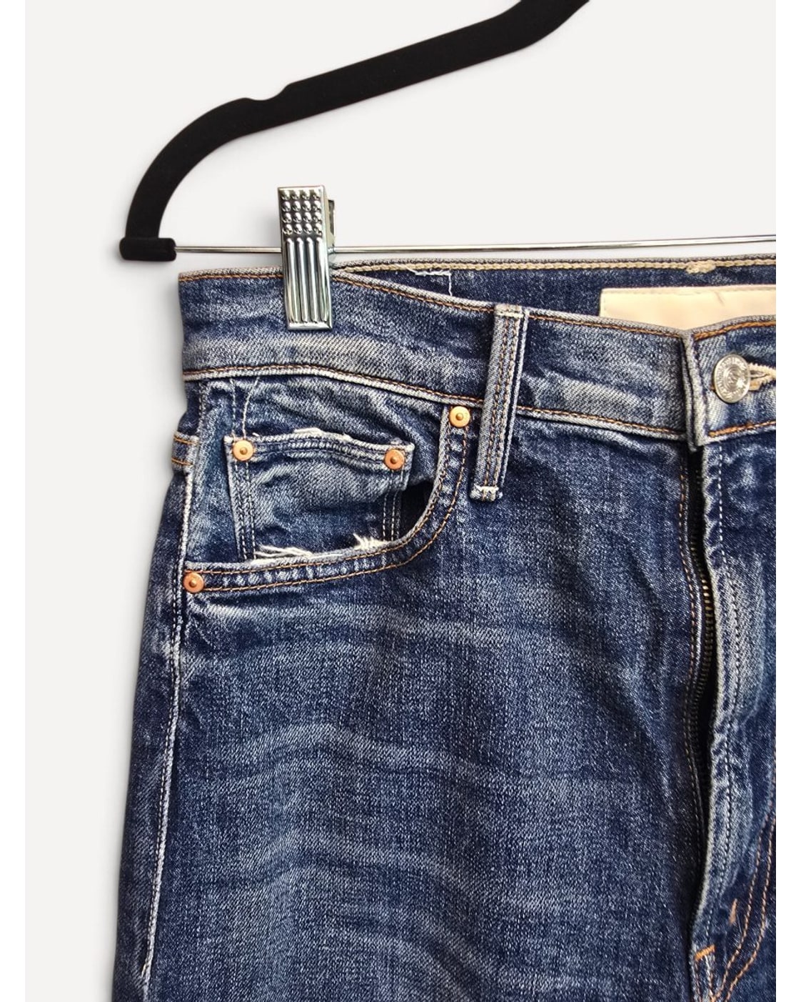 Blue Mother High Waisted Study Hover Jeans, size 27