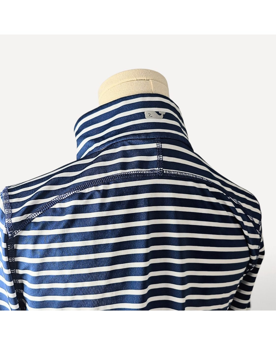 Navy Vineyard Vines Performance Striped Full-Zip Jacket, size XS – photo 2