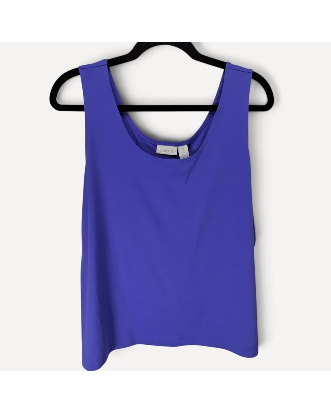 Purple Chico's Scoop Neck Tank Top, size 3