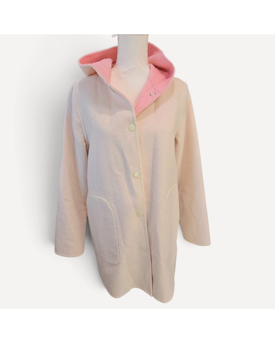 Pink Nanette Nanette Lepore Hooded Coat, size S